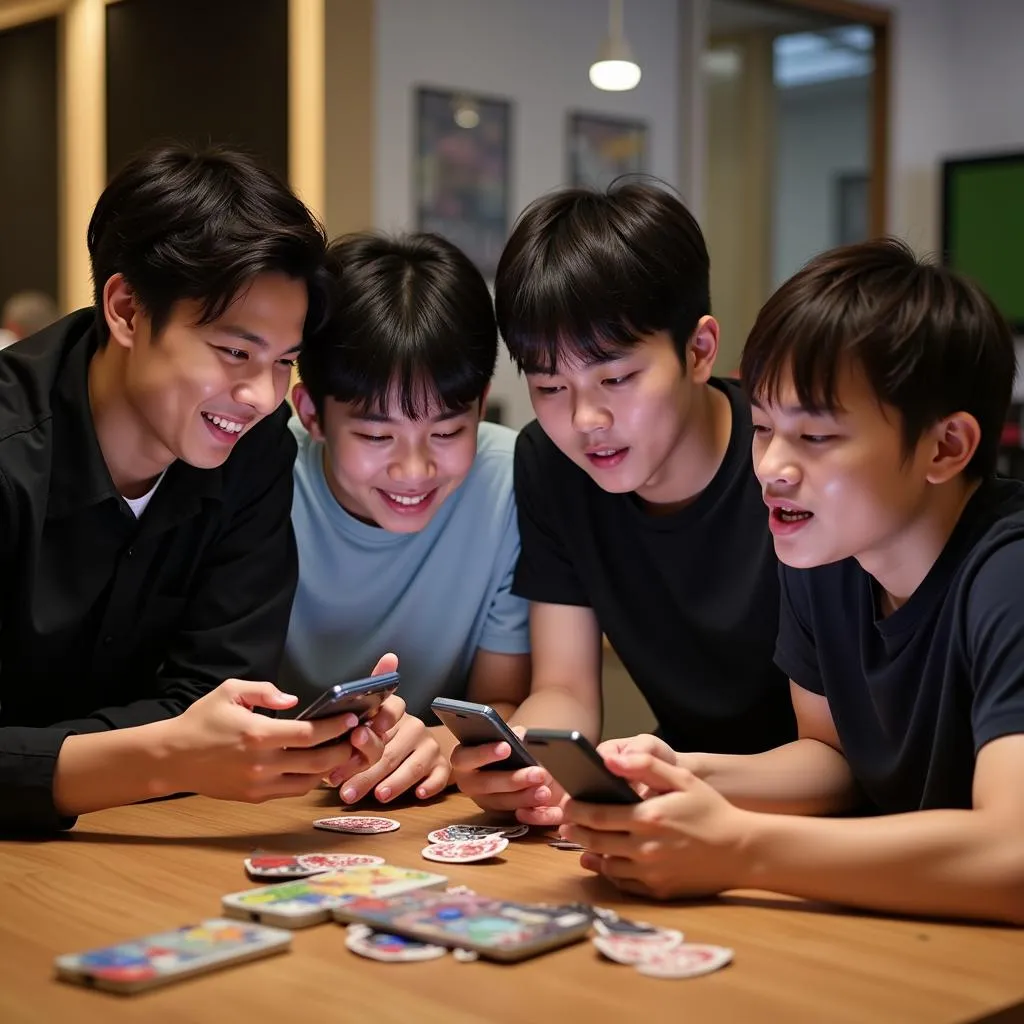 Các game thủ Liên Quân đang chơi game