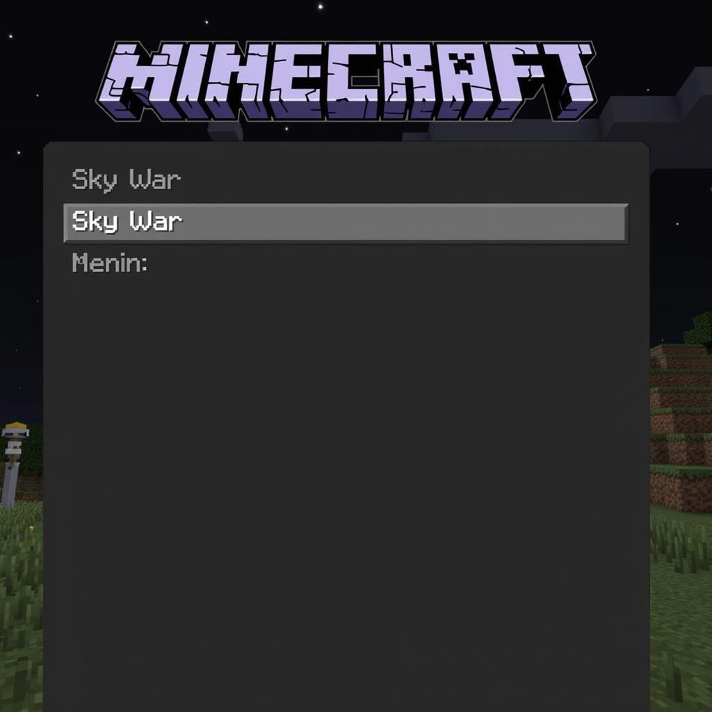 Cách Vào Chơi Sky War Trong Minecraft MNF