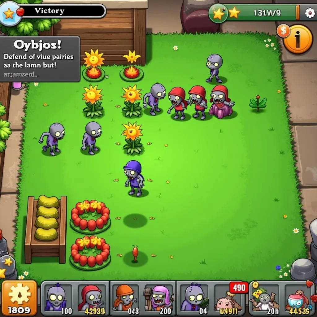 Chiến thắng lũ zombie trong Plants vs. Zombies 2