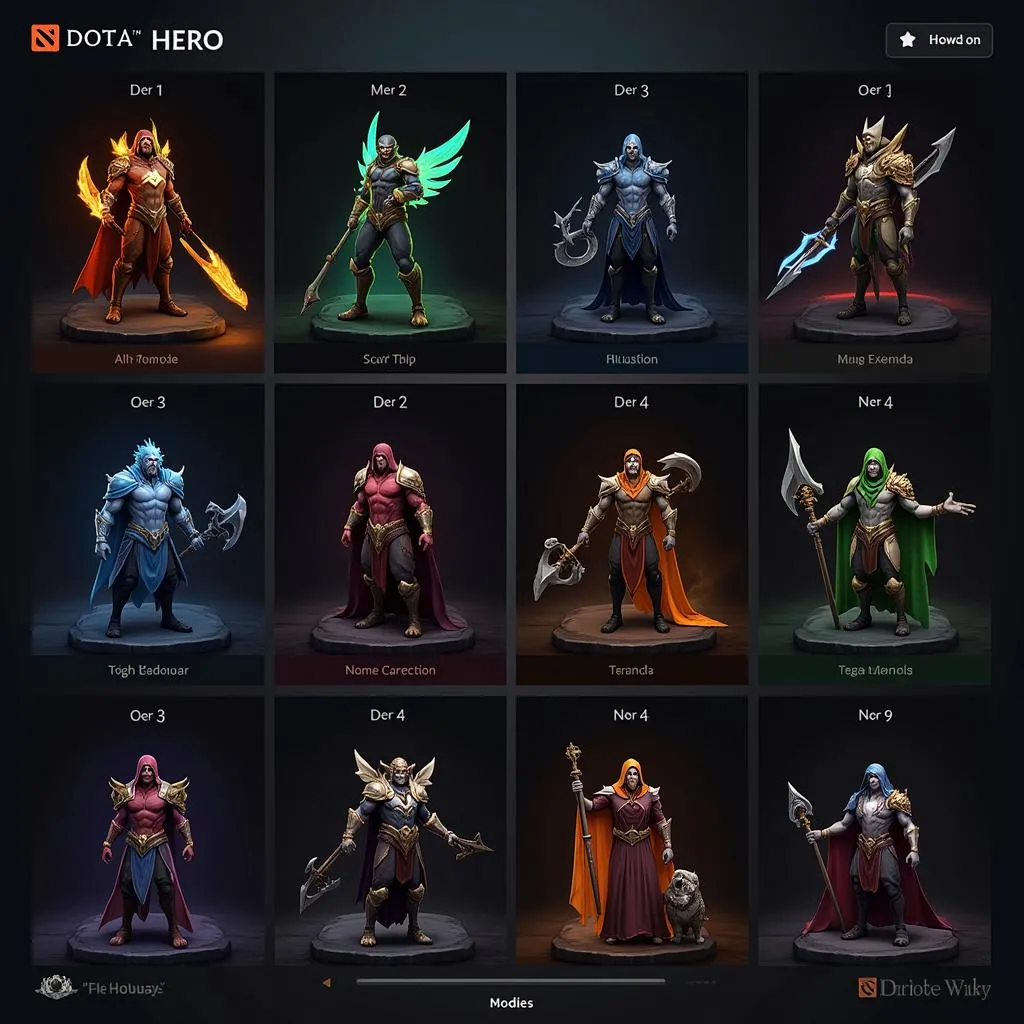 Lựa chọn hero Dota