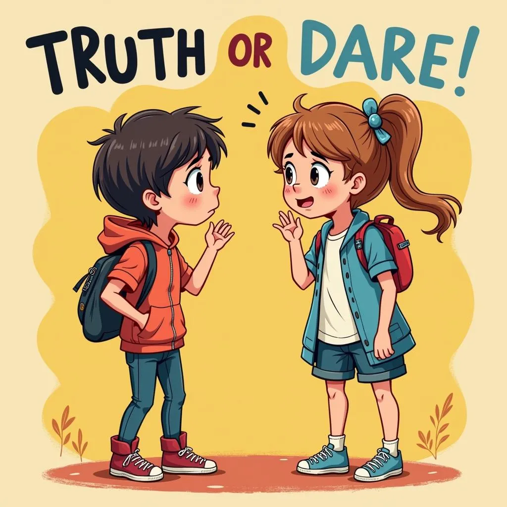 Cô gái đang phân vân lựa chọn Truth hay Dare