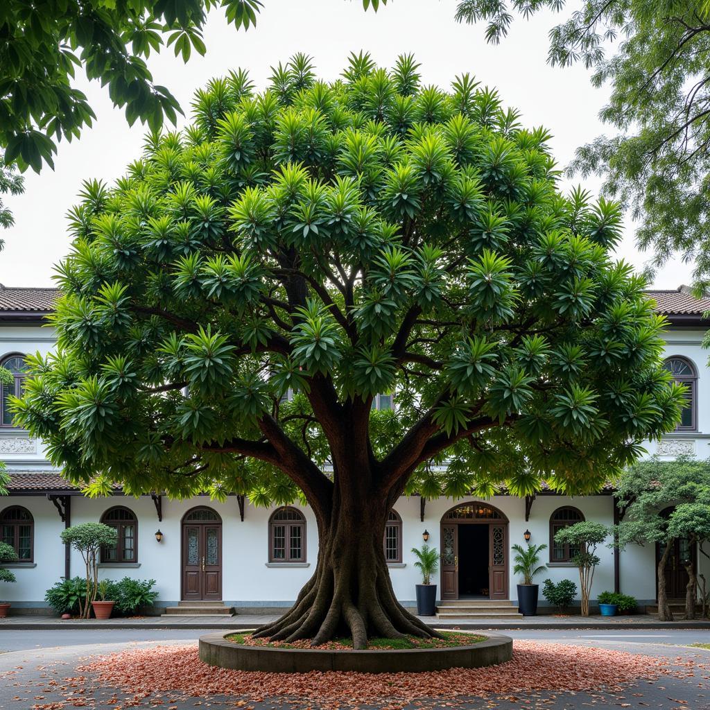 Cây đào Hà Nội cổ thụ