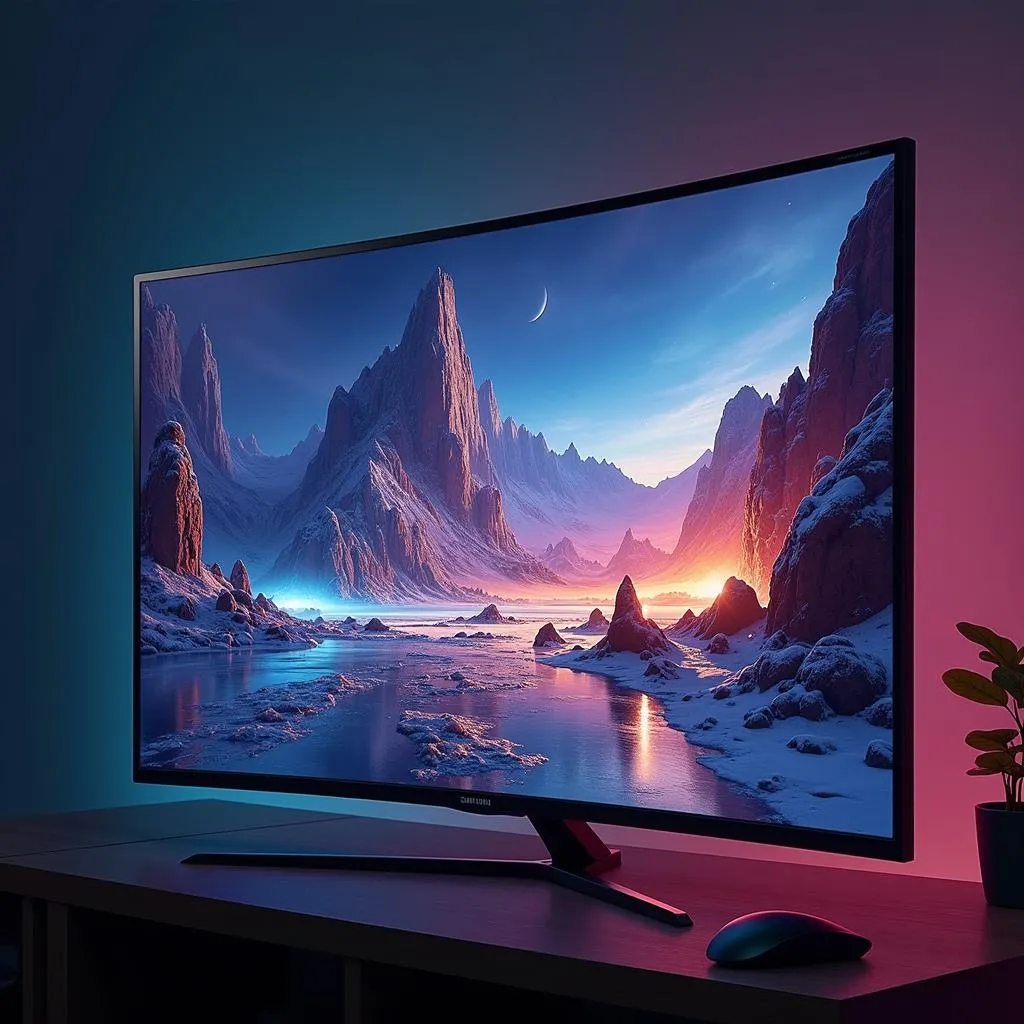 Gaming TV Samsung QLED Q70A 55 inch: Màn hình QLED, màu sắc rực rỡ, tốc độ phản hồi nhanh, HDR, FreeSync, giá thành hợp lý