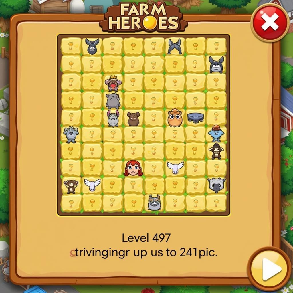 Level 497 Farm Heroes Saga - Thách Thức Mật Ong