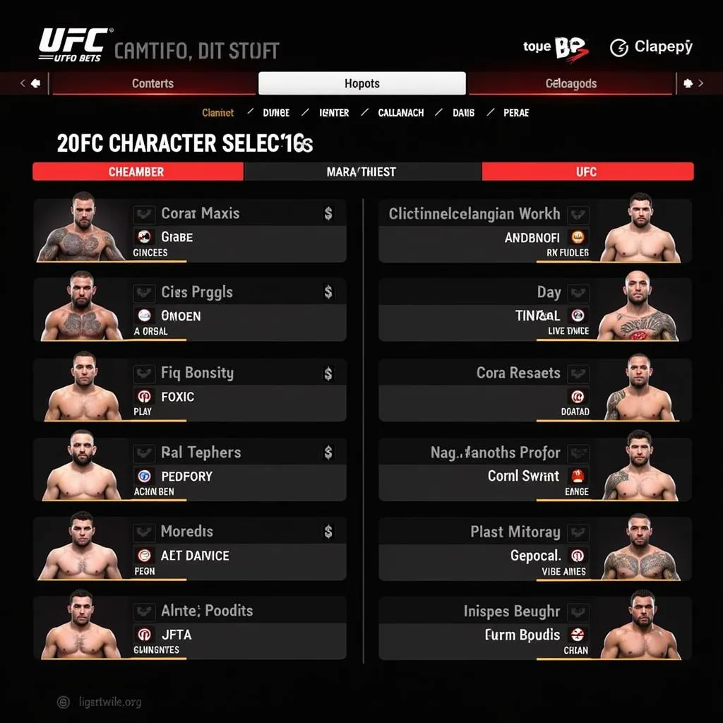 Lựa chọn võ sĩ phù hợp trong game UFC