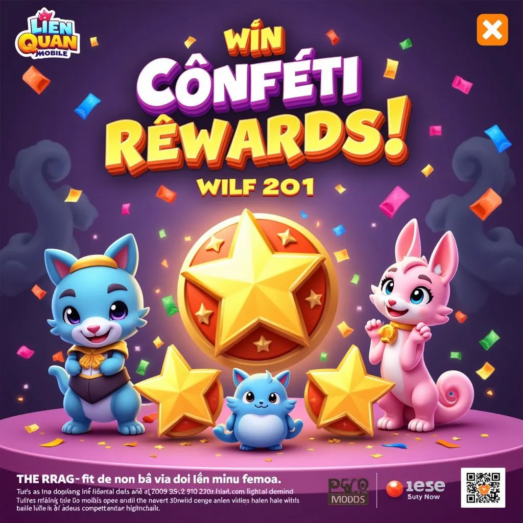 Minigame Liên Quân Mobile nhận quà Confetti