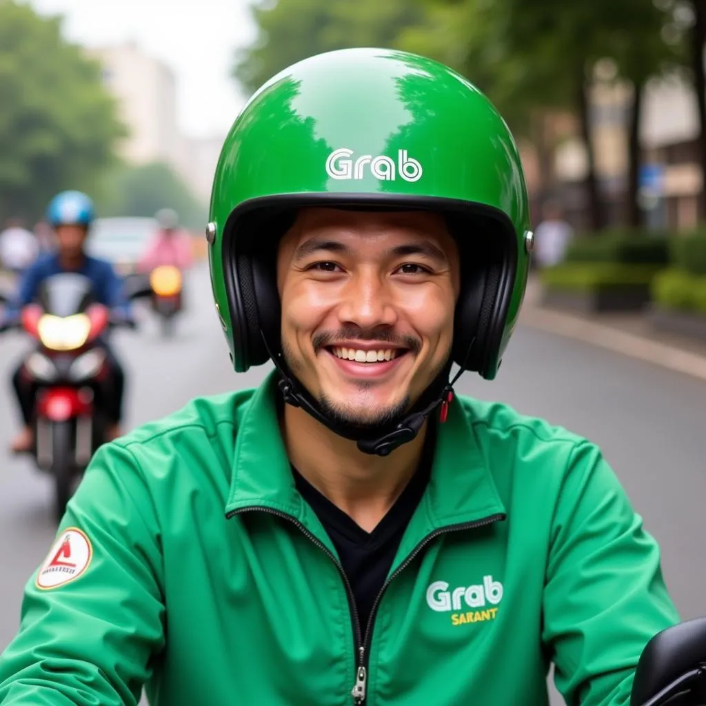 Tài xế Grab xe máy