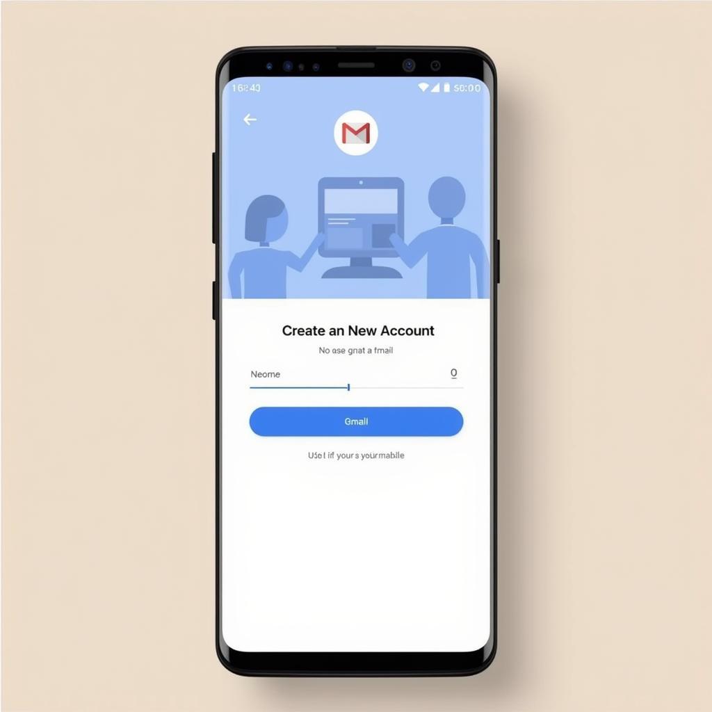 Mở ứng dụng Gmail trên điện thoại để bắt đầu tạo tài khoản