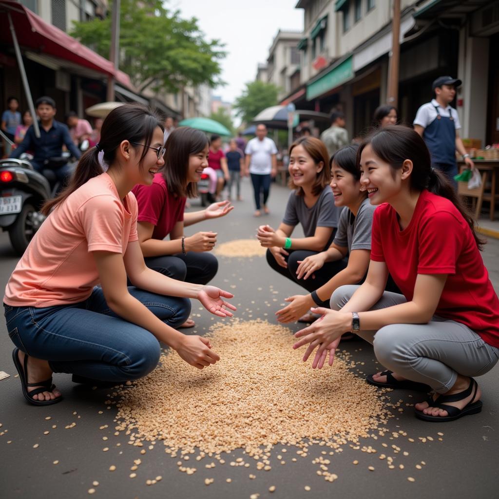 Trò chơi gieo hạt - Cầu Giấy, Hà Nội